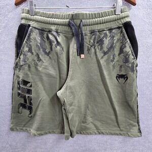 UFC Men Activewear Shorts M Green Sweat Camouflage Venum MMA